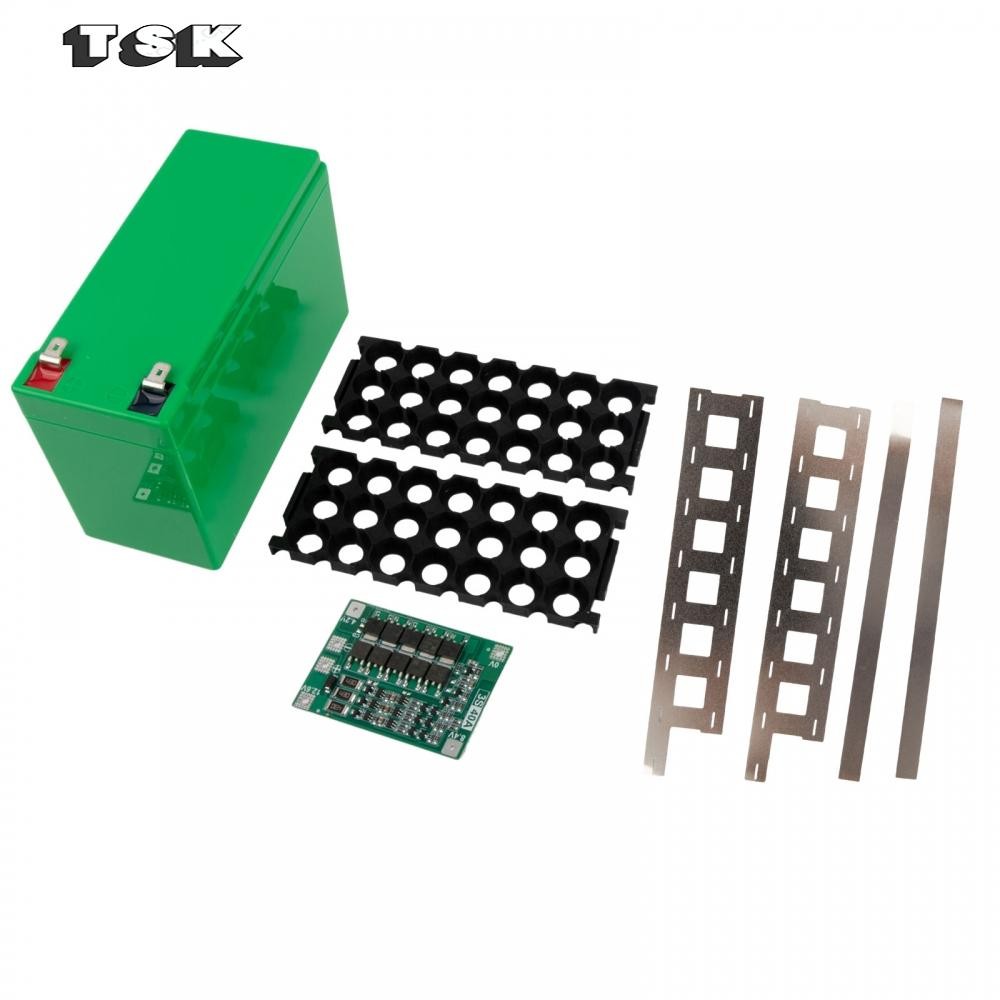 [TSKTH]12V 7Ah Battery Case-Holder Fit 18 650 Cells 37 Nickel Strip Storage Box[Ready stock]