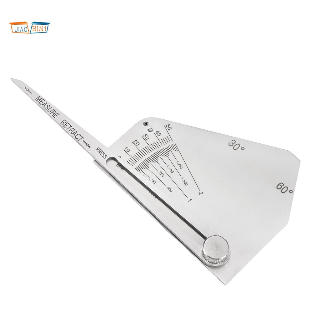 Skew-T Fillet Weld Gauge Gage Checking มุมของสมาชิกแนวตั้ง Weld -การตรวจสอบการเชื่อมด้านข้าง Obtuse