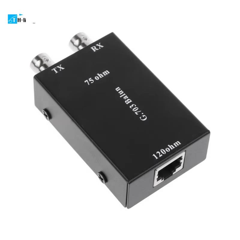 THJ42.048Mbps G703 Coaxial BNC to RJ45 Transmitter E1 Converter Balance to Unbalance 75 Ohm to 120 O