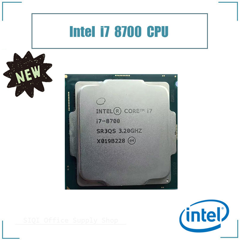 เมนบอร์ด CPU Intel Core I7 8700 รองรับโปรเซสเซอร์ Cpu LGA1151 Hexa-core 3.2GHz