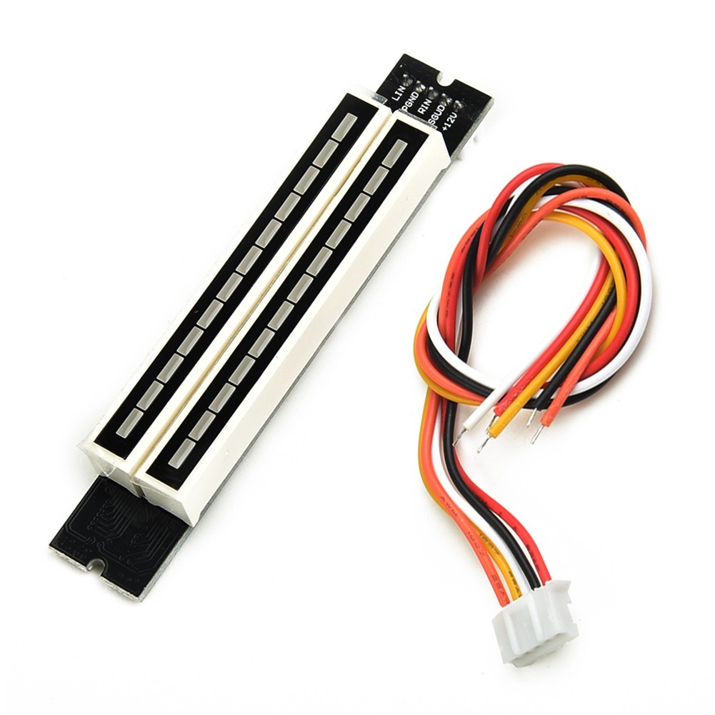 ตัวบ่งชี้ 12 ระดับ DC 7-12V DIY ปรับความเร็ว LED VU Meter ปรับได้