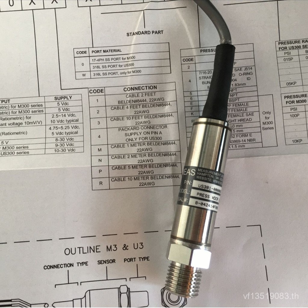 จัดหาบริษัท US38) Sensor Series แรงดันพร้อมสต็อก (MESASUS381-000002- 001BATE L1RI