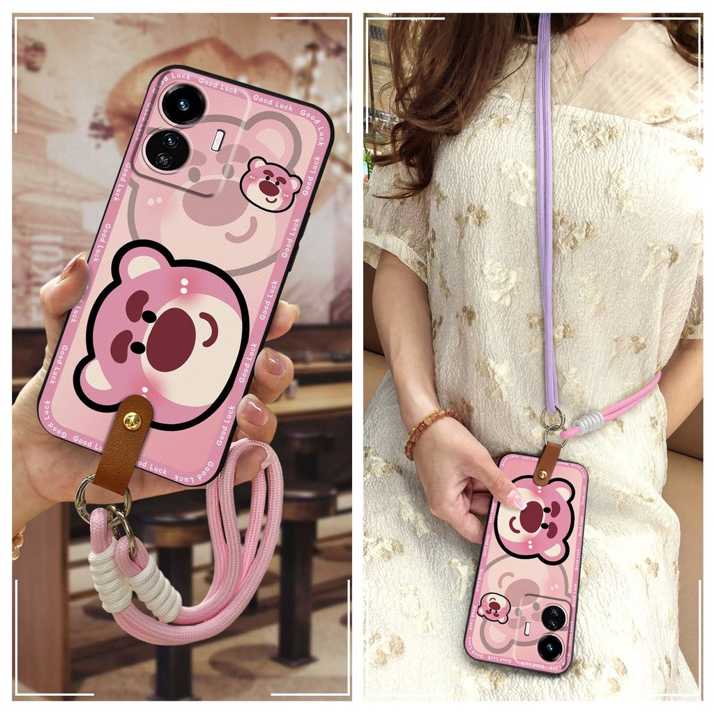 น่ารักกันน้ําเคสโทรศัพท์สําหรับ VIVO Y77 5G Global/Y77E Crossbody กันกระแทกทนทานแนวทแยง Anti-knock L