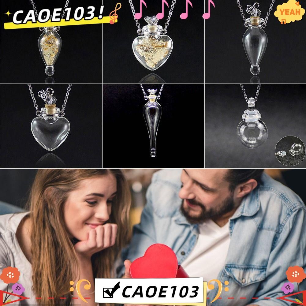 CAOE น้ําหอม Vial ในสร้อยคอโปร่งใส พร้อมเปิด เป็นของขวัญที่ระลึกพิเศษ