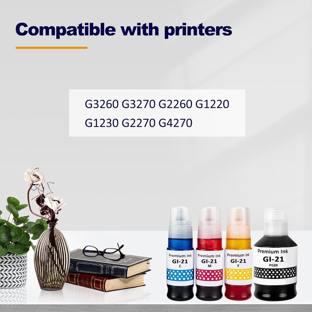 GI-21 GI21 G3270 ขวดเติมหมึกสําหรับ Canon GI-21 GI21Ink ขวดเติมสําหรับ Canon G3270 G2260 G1220 G3260