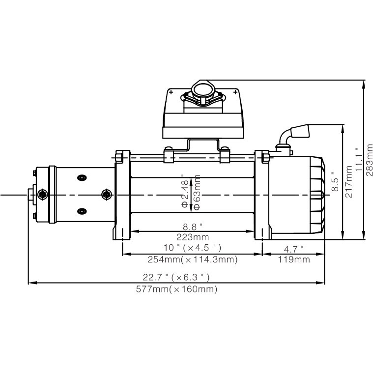 Runva ขายตรงจากโรงงาน Runva EWX9500-Q 9500 ปอนด์รถออฟโรดเฉพาะนกหวีด/นกหวีดรถยนต์