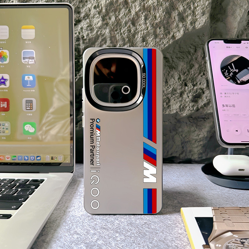 Co-brand iQOO พร้อมเคสโทรศัพท์ BMW สําหรับ iQOO 15 13 12 Pro Z10 Turbo Z9 Z9X Neo 10 Pro Neo 9 ปลอกแข็ง iQOO Z9 Turbo Z8 กันกระแทก iQOO Cover