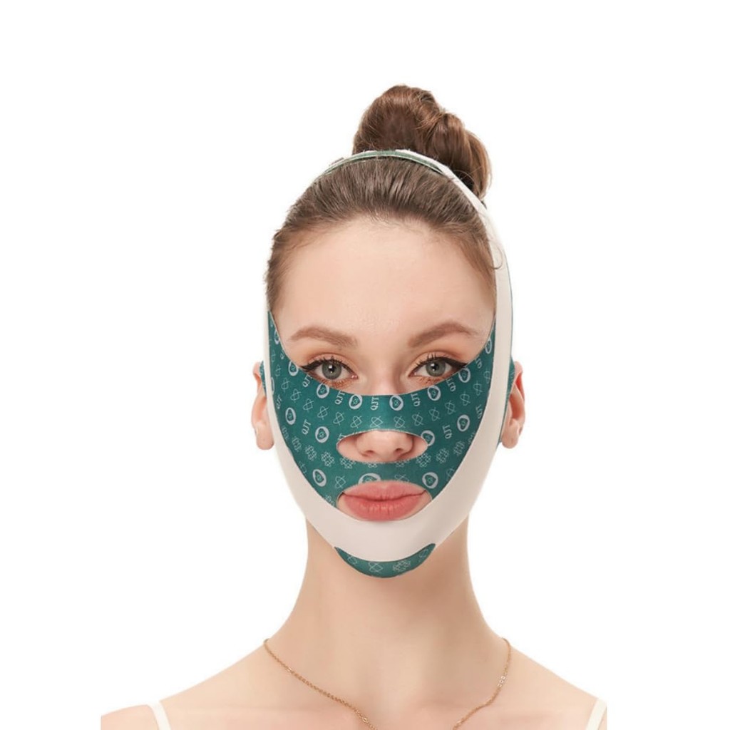 V-Line Face Lift Band- มาส์กกระชับสัดส่วนบนใบหน้าสําหรับผู้ชายและผู้หญิง, สายรัดคางป้องกันการกระดิกส