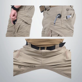 เนื้อยีนส์หนา ผ้ายืด IX9 กางเกงคาร์โก้ กางเกงยุทธวิธี แนว Tactical ไซส์ XS-4XL