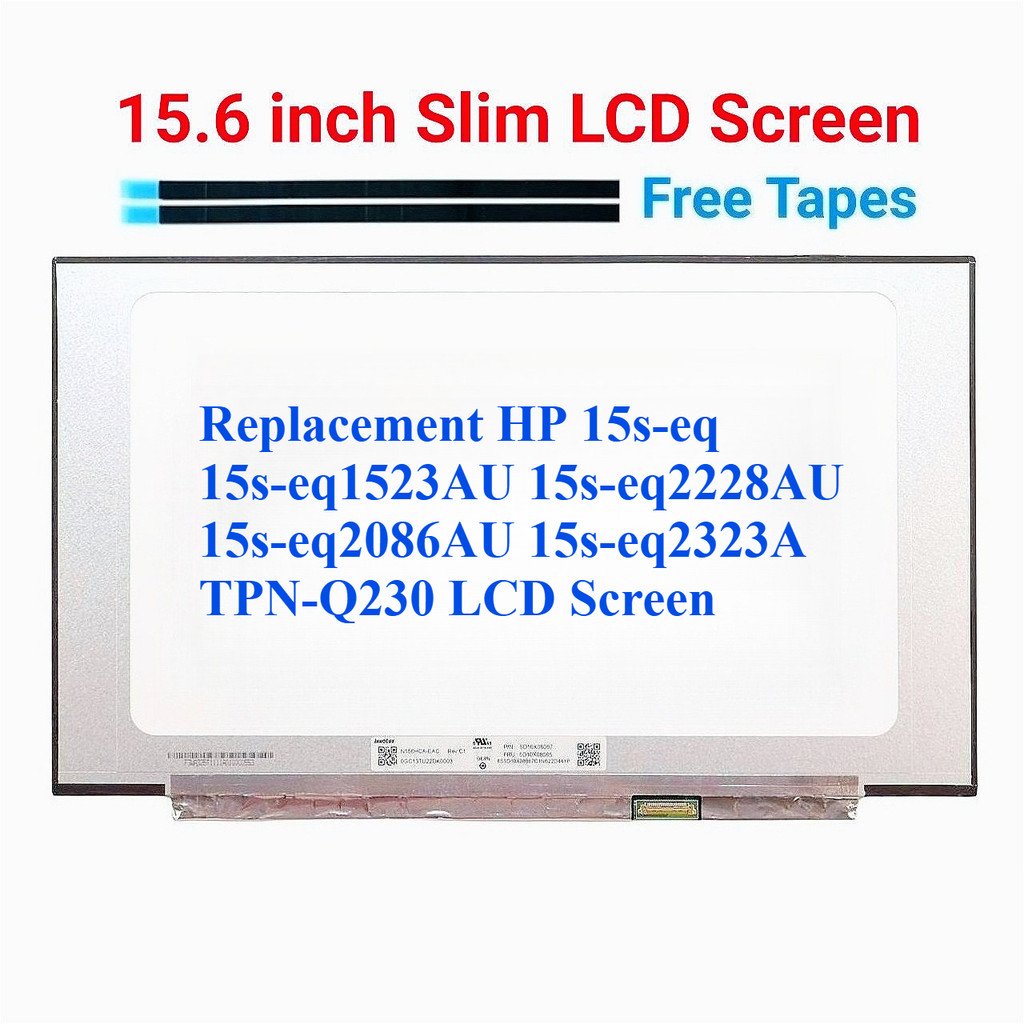 เปลี่ยน HP 15s-eq 15s-eq1523AU 15s-eq2228AU 15s-eq2086AU 15s-eq2323A TPN-Q230 โน้ตบุ๊คหน้าจอ LCD
