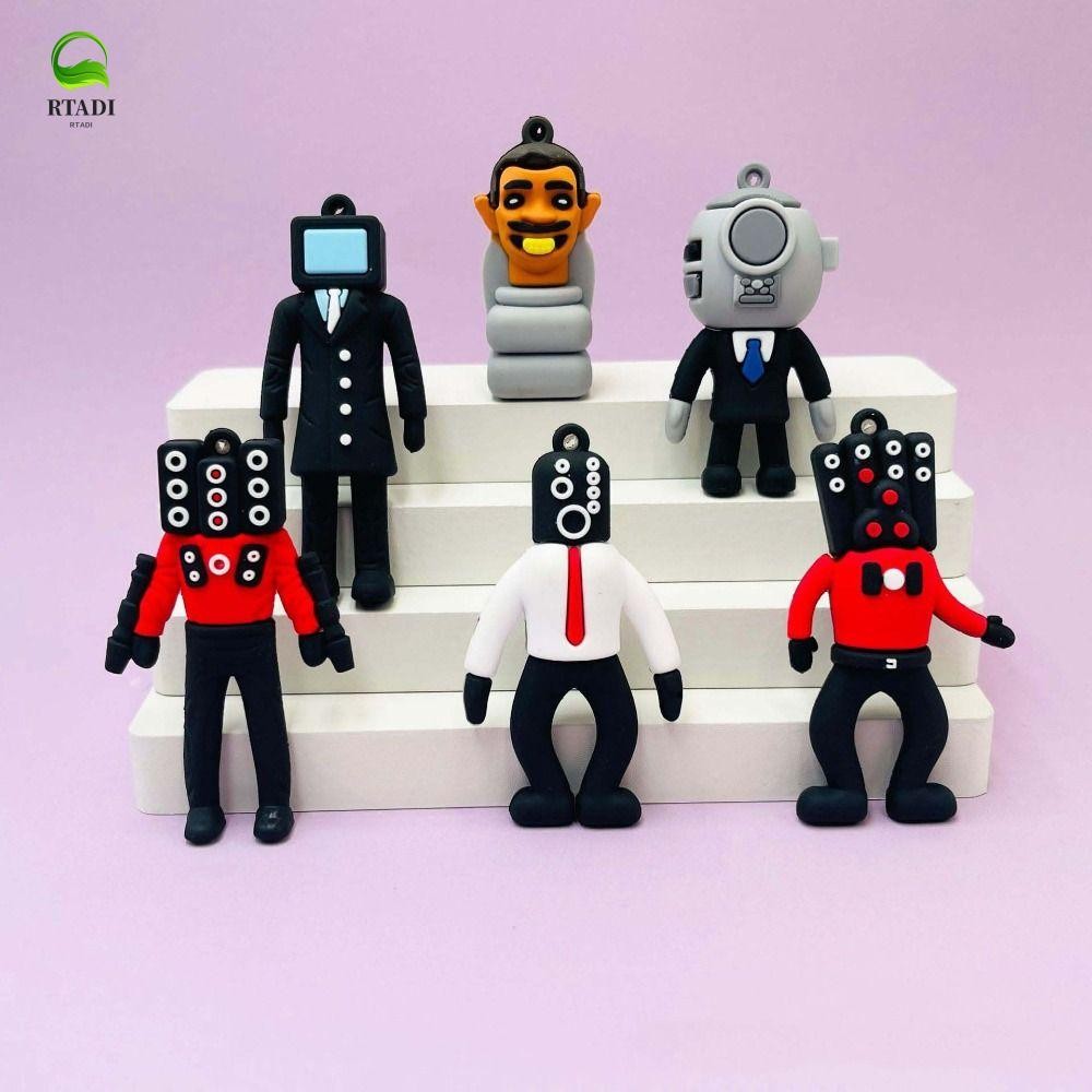 RTADI อะนิเมะห้องน้ํา Man พวงกุญแจ, Skibidi ห้องน้ําทีวี Man Camara Man Skibidi Bop พวงกุญแจ, กระเป๋