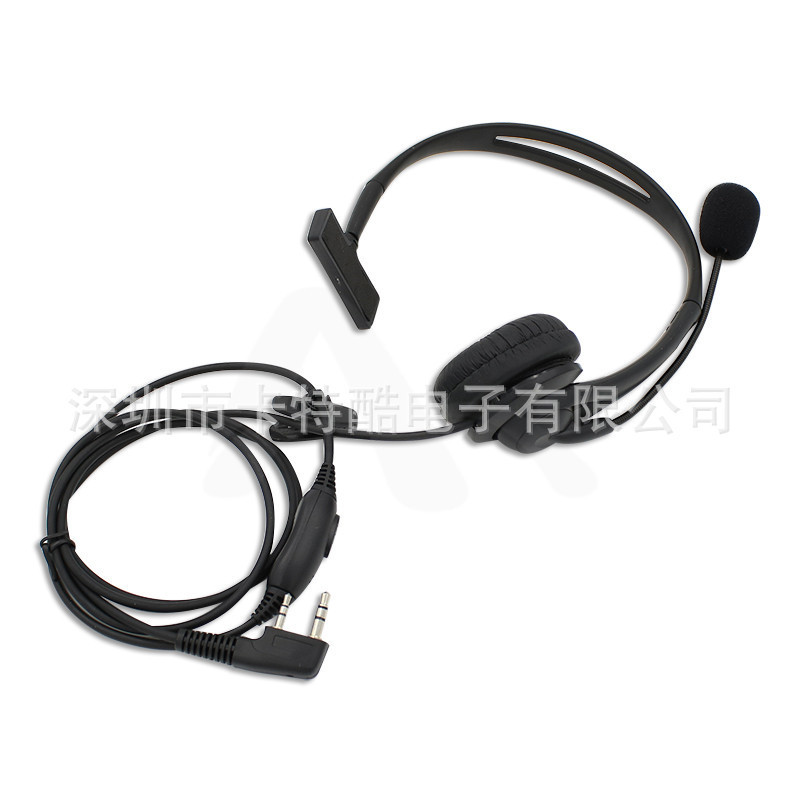 Baofeng Walkie-Talkie-Talkie ชุดหูฟัง K-Head ชุดหูฟังขนาดเล็กข้างเดียวพร้อมไมโครโฟน Stick พร้อมฟังก์