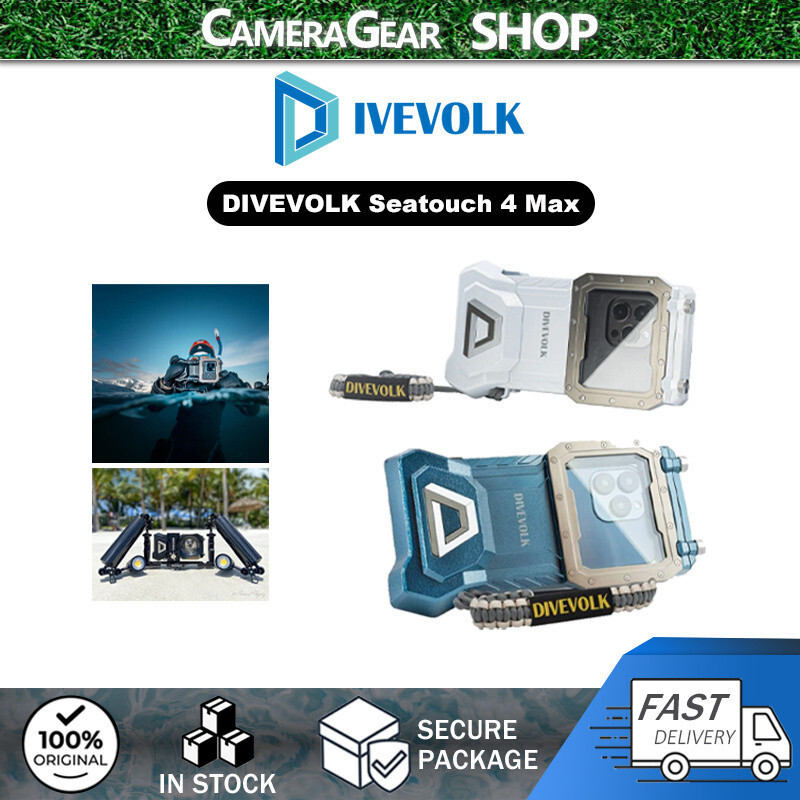 [สีฟ้า/สีขาว]DIVEVOLK Seatouch 4 Max Diving เคสโทรศัพท์สําหรับ iPhone 16/16 Pro/16 Pro MAX รุ่น ฯลฯ