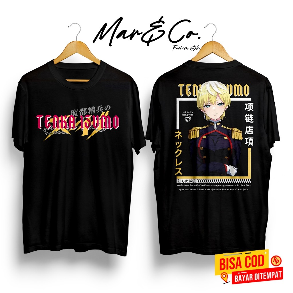 KATUN TENKA IZUMO เสื้อยืดอนิเมะผ้าฝ้ายพรีเมี่ยม 24s - เสื้อยืด Distro Matougui No Slave