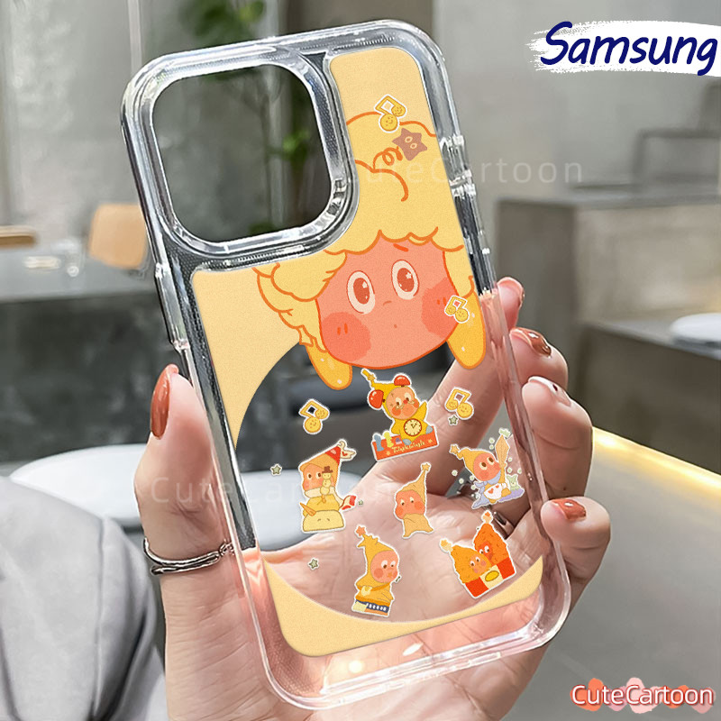น่ารัก Star-People PC กรณี Samsung Galaxy A55 A54 A15 A05 A05s A06 A14 A13 A24 A35 A23 A33 A53 Gloss