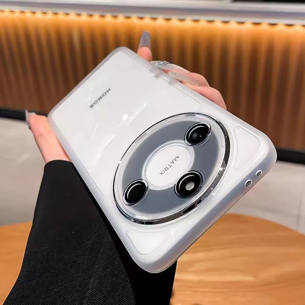 ปลอกสีสันสําหรับ Honor X9D X9C HonorX9D 5G 2025 สแควร์โปร่งใสเคสโทรศัพท์แฟชั่นคู่นุ่มกันกระแทก Came เลนส์ป้องกันกรณีปกหลัง - รูปที่ 5