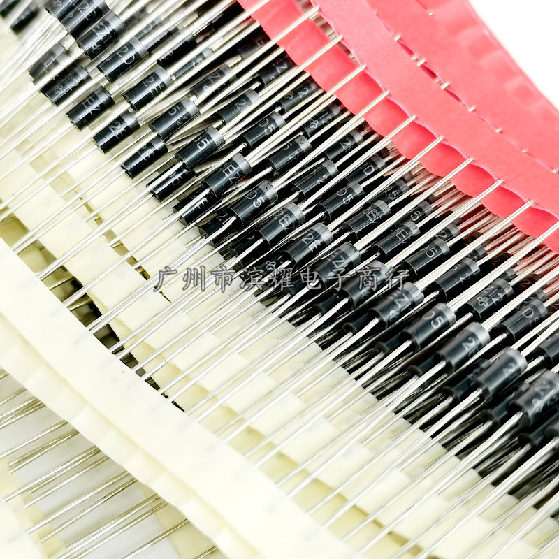 ((20 ชิ้น) 2EZ91D5 ยี่ห้อใหม่แรงดันไฟฟ้าหลอด 2W 91V Zena Diode In-Line DO-15