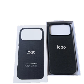 เหมาะสําหรับ iPhone 17 Pro Max Leather 17air Fiber Patterned Magnetic Phone Case พร้อมแอนิเมชั่น