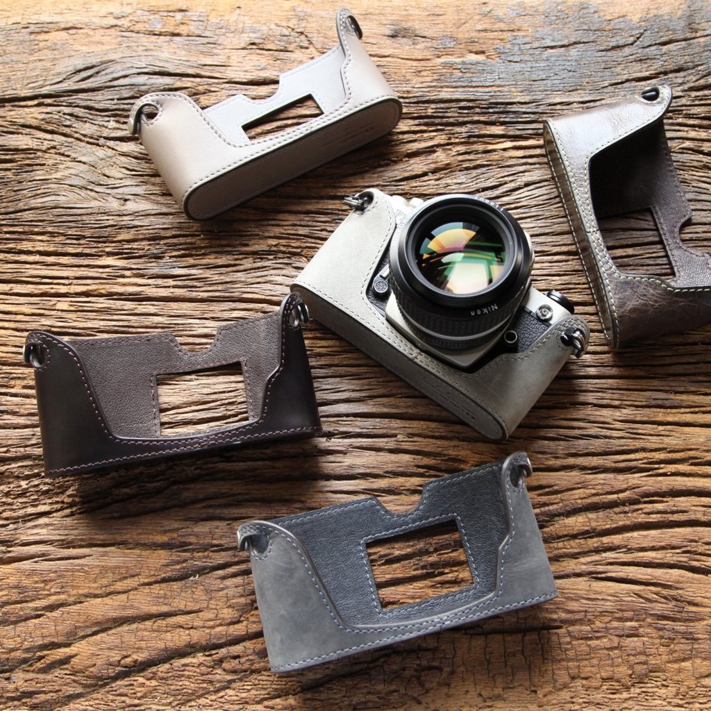 Cam-in กระเป๋ากล้อง Nikon Nikon FM FM2 เคสหนังแท้ เคสครึ่งเคส