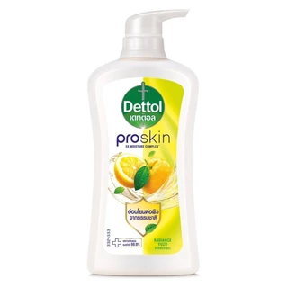 Dettol เดทตอล ครีมอาบน้ำ โปรสกิน เรเดียนซ์ ยูซุ 450 กรัม