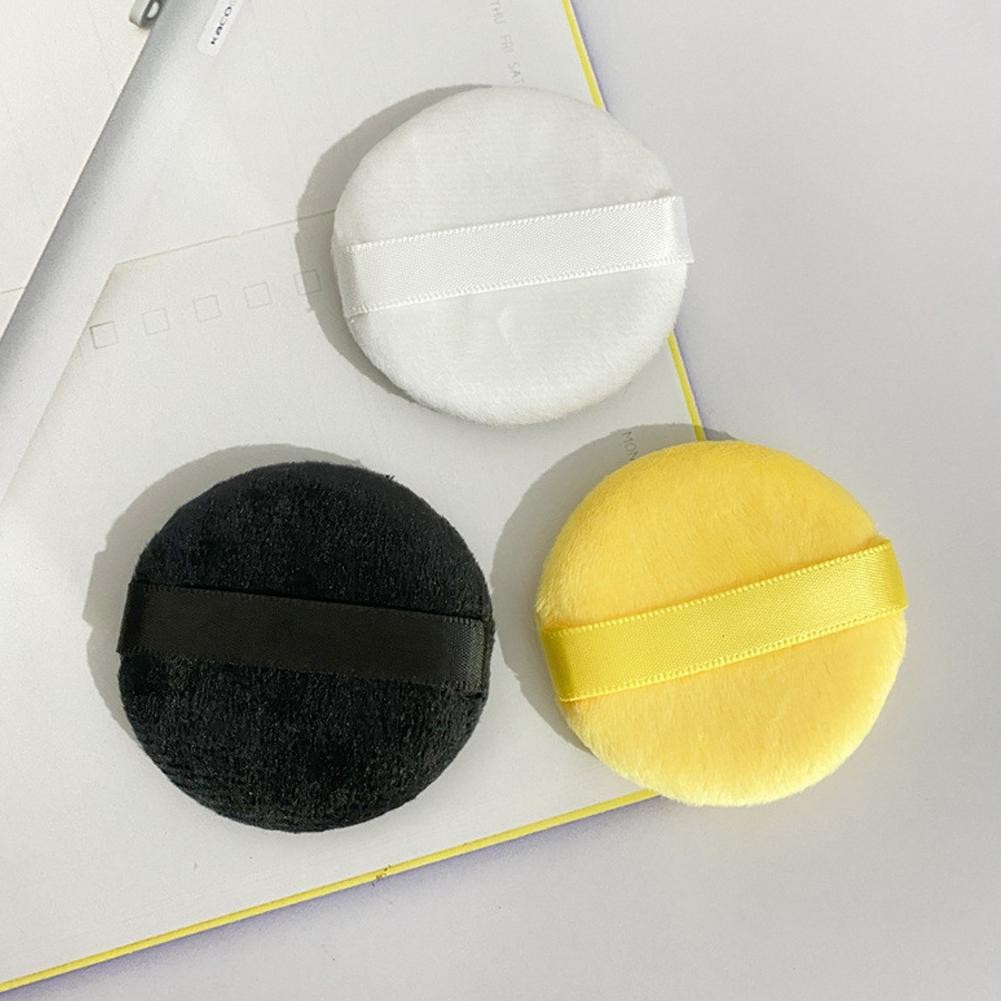Velvet Flocking Puff Facial Powder Foundation Puff Shape Sponge Round Beauty Professional M5l5