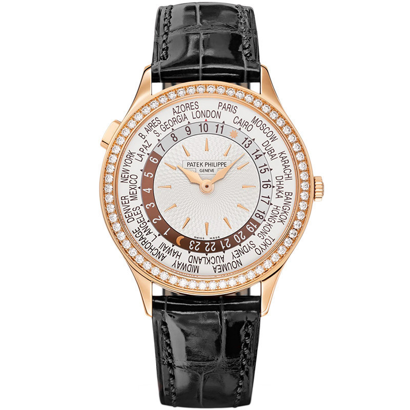 Patek Philippe Philippe 18K Rose Gold/Diamond Automatic Mechanical Watch Female Watch 7130R World Ti