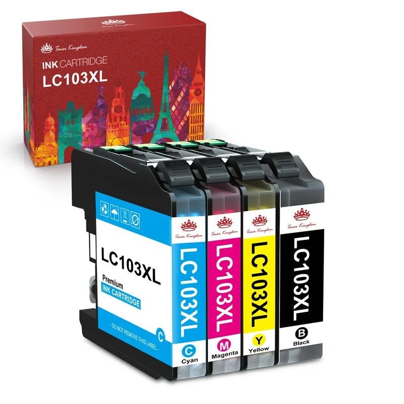 ตลับหมึก 4x LC103XL สําหรับ Brother LC-103 MFC-J470DW J475DW J870DW DCP-J152W