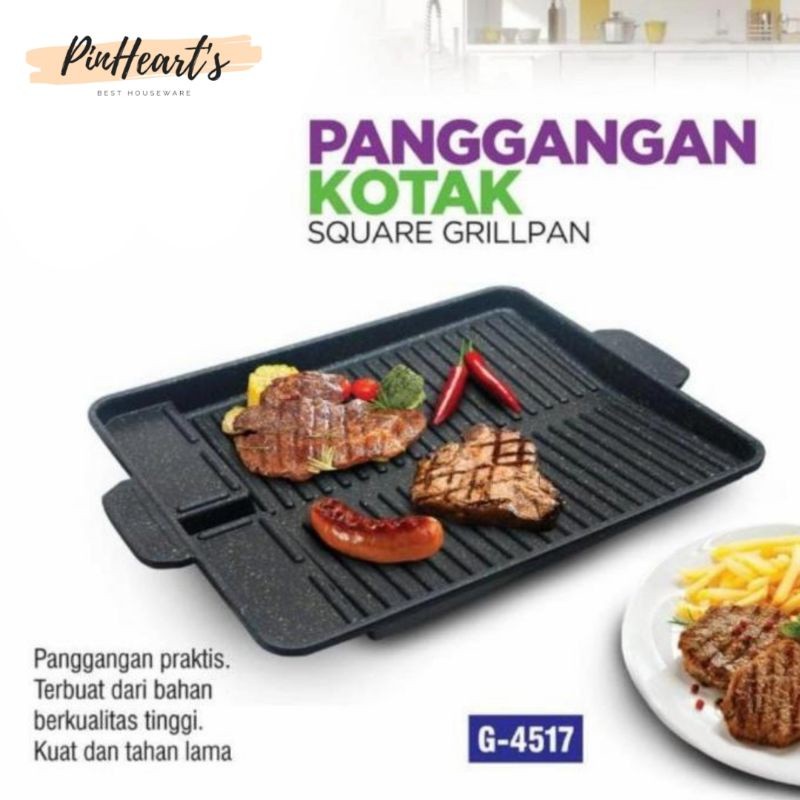 HSO - จานม้วนบาร์บีคิว YAKINIKU / MULTI BBQ GRILL PAN NON-STICK NON-STICK | เตาปิ้งย่างบาร์บีคิว