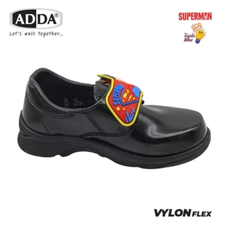 รองเท้านักเรียน ADDA รุ่น 41A25 และ 41N25 Superman ลิขสิทธิ์แท้สำหรับเด็กชาย มีไฟกระพริบ เบอร์ 25-35