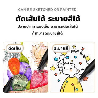 Mizoo ปากกาไลน์เนอร์ตัดเส้นหลายสี 0.4มม. liner ปากกาเจล หมึกดำ กันน้ำ งานศิลปะ การเรียน