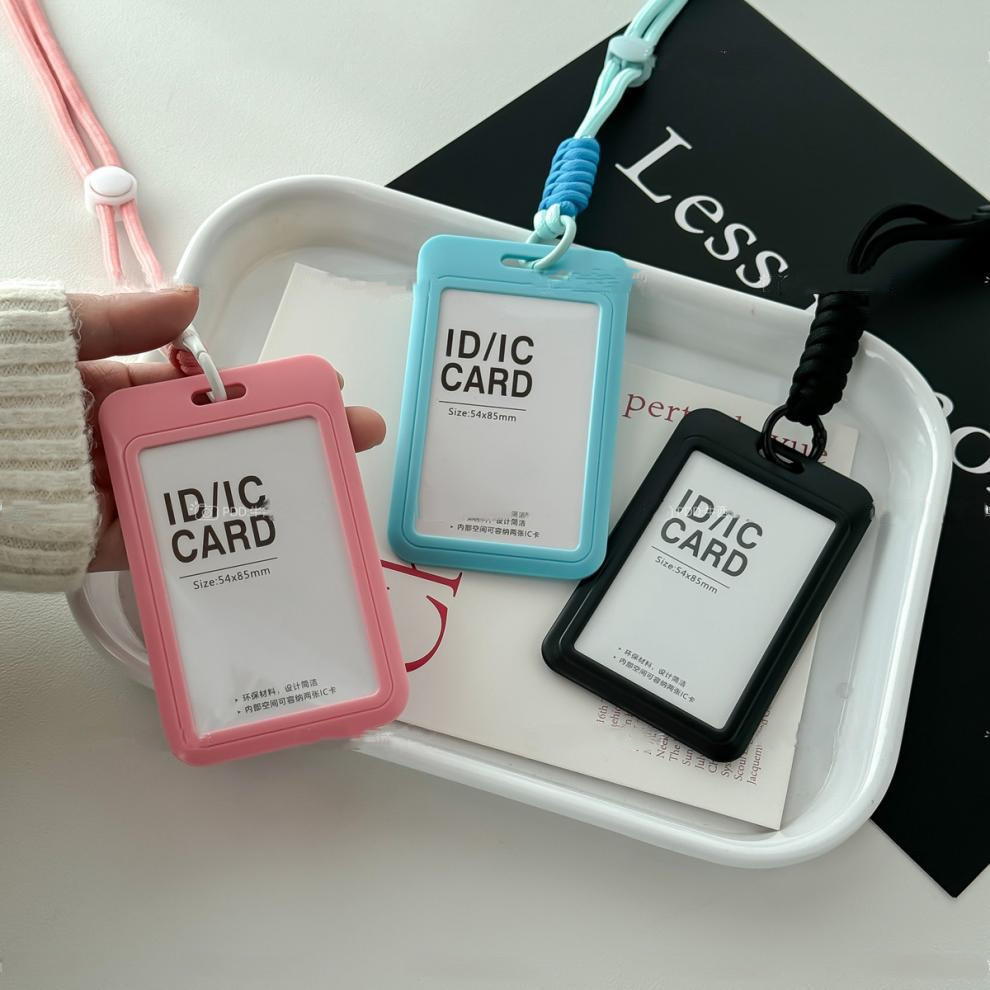 Name Tags ปลอกบัตรนักเรียน /ปลอกบัตรพนักงาน Push On Ferrule Card Holder