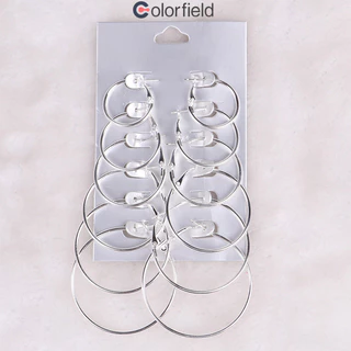 Colorfield ชุดต่างหูสตั๊ดS925 แฟชั่น เข้ากับทุกการแต่งกาย เรียบง่าย ไม่ทําให้แพ้ง่าย สำหรับผู้หญิง-COD💖