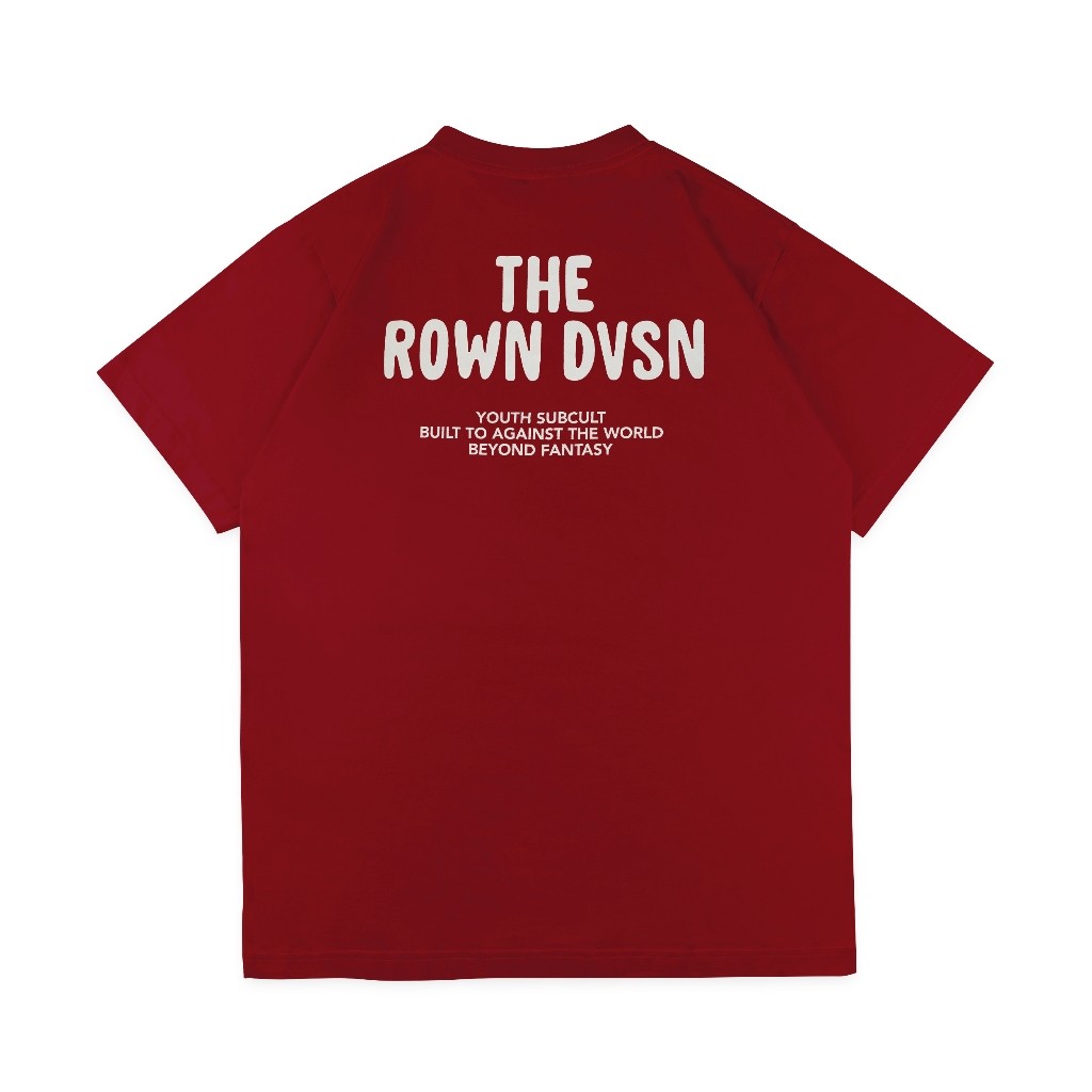 8.8 เสื้อยืด Rown Division Stockroom - Rowndvsn Kaos Felixia Maroon