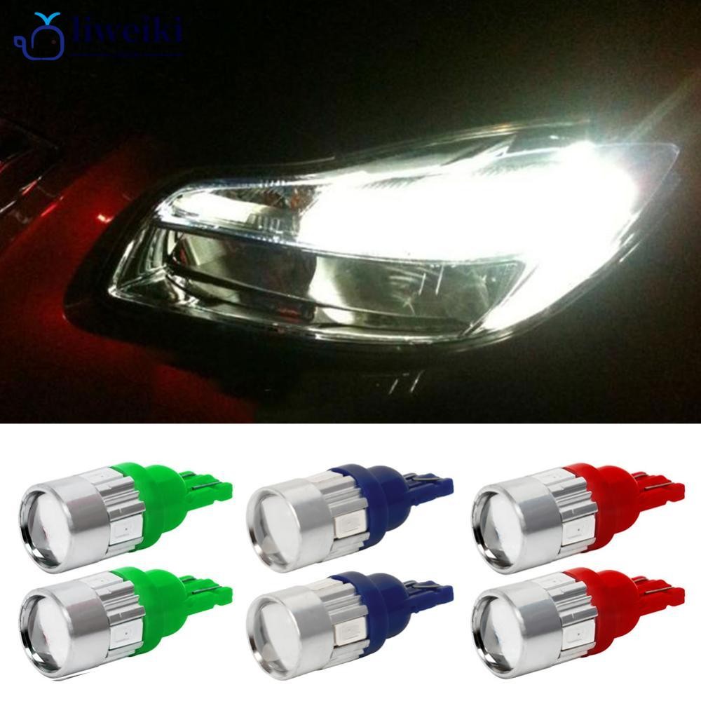 LIWEKI 2 ชิ้น T10 501 194 W5W 5630 LED SMD รถ HID Canbus ข้อผิดพลาดฟรี Wedge หลอดไฟ H6P6