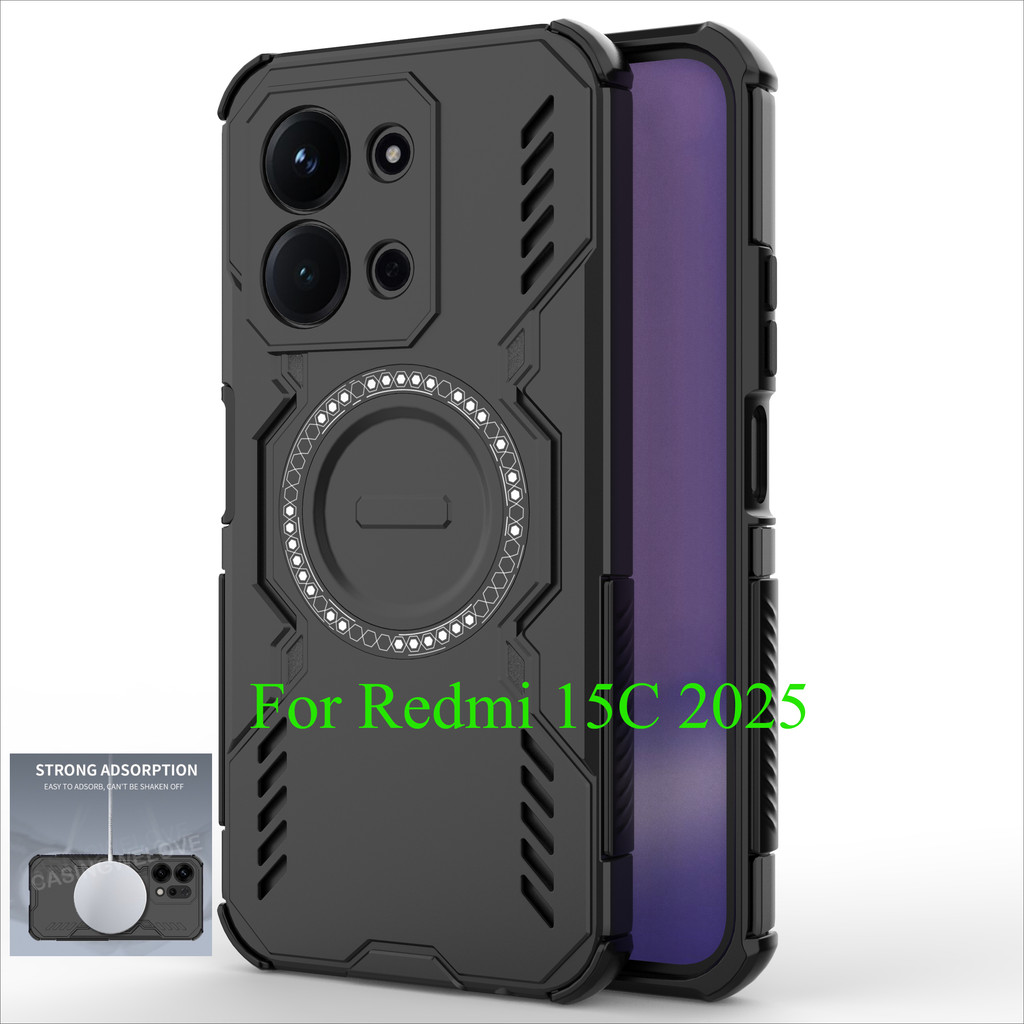 เคสโทรศัพท์สําหรับRedmi 15C 15 C Redmi15C Poco C85 4G 5G 2025 เกราะปลอกแม่เหล็กกันกระแทกMatte Hardตาข่ายกระจายความร้อนBreathableฤดูใบไม้ร่วงป้องกันกรณีปกหลัง ราคา ถูกที่สุด ดีลบีเคเค รูปภาพหลัก