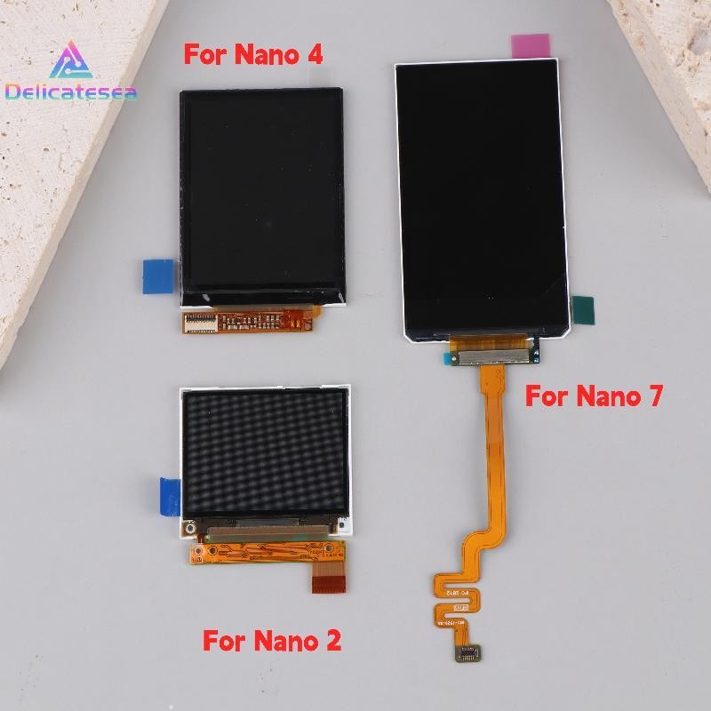 [Delicatesea] จอแสดงผล LCD Sensor Digitizer Assembly Screen สําหรับ IPod Nano 2nd 4th 7th เปลี่ยนใหม
