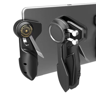 Augustina จอยสติ๊กเล่นเกมสําหรับ Pubg Trigger Gamepad ควบคุมเกมสําหรับ Ipad แท็บเล็ตทริกเกอร์ Aim Key L1R1 ทนทานโลหะหลากสี