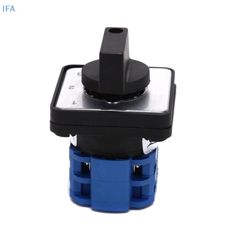 IFAer 440V 20A 4-Position 0-1-2-3 Rotary Selector Changeover Switch Stock LW26-20/2
 ดี