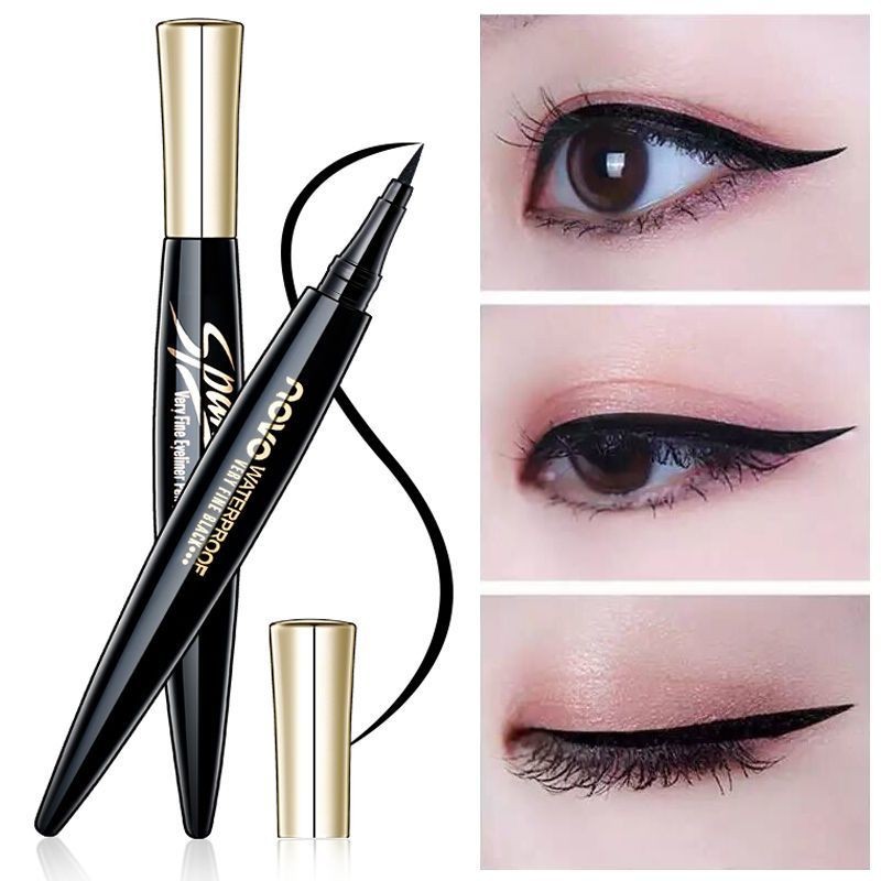 [คลังสินค้าพร้อม] Shop NOVO Quick-Drying Liquid Eyeliner Pen Liquid Eyeliner Waterproof Non-Smudge S