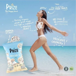 [1 ซอง] PRIZE RICE POP 20 กรัม ขนมข้าวป๊อป ขนมข้าวอบกรอบ แคลต่ำ ไม่ทอด ไม่มีกลูเตน ขนมคลีน