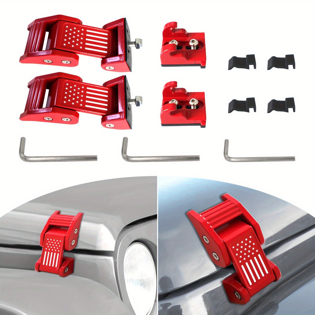 เหมาะสําหรับ 18-24JEEP Jeep JL Wrangler Hood Lock Hood Buckle JL Wrangler Hood Lock