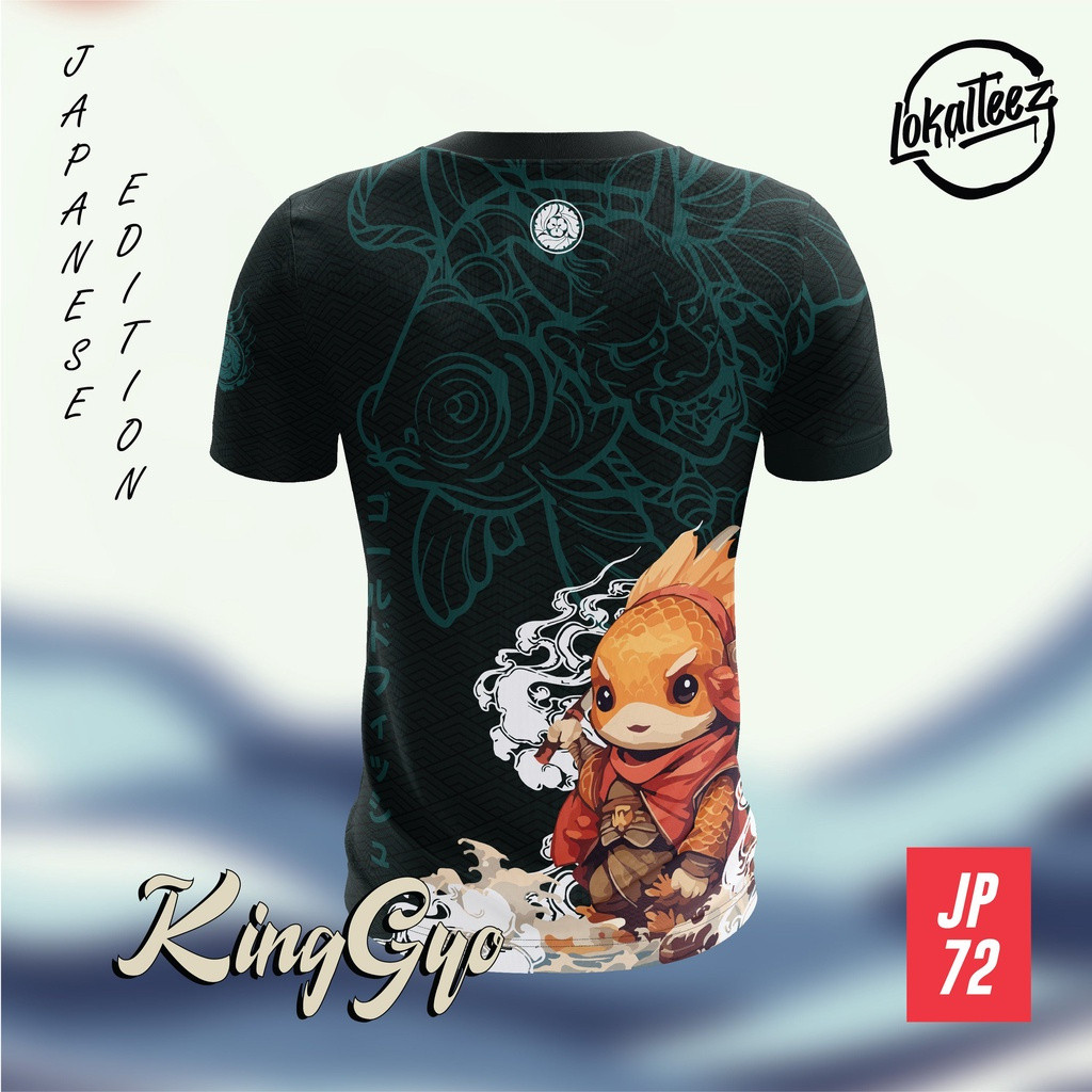 3D LOKALTEEZ JP72 Japan SENSHI Edition KINGYO 150GSM เสื้อคอกลม
