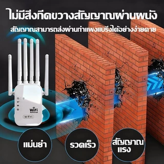 2.4/5Gตัวขยายสัญญาณ WiFi WiFi รีพีตเตอร์ ตัวขยายสัญญาณ WiFi Dual Band ตัวเสริมสัญญาณ WiFi ตัวขยายสัญญาณเราเตอร์
