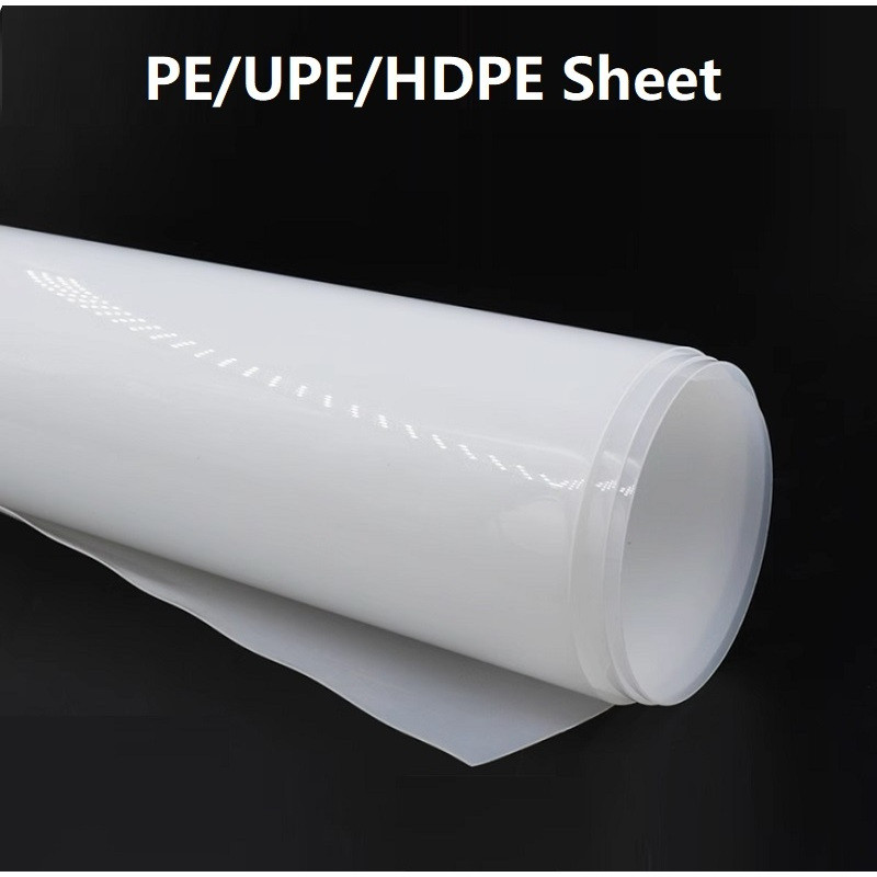 แผ่น PE HDPE Polyethylene Board 500*1000 มม.ปะเก็นทนต่อการสึกหรอเกรดอาหารสีขาวหรือสีดําแผ่นโพลีเมอร์