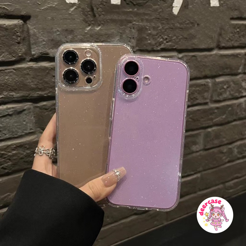 Clear Diamond Hue 17promax Case สําหรับ Iphone I16 16Pro 16Promax 16plus