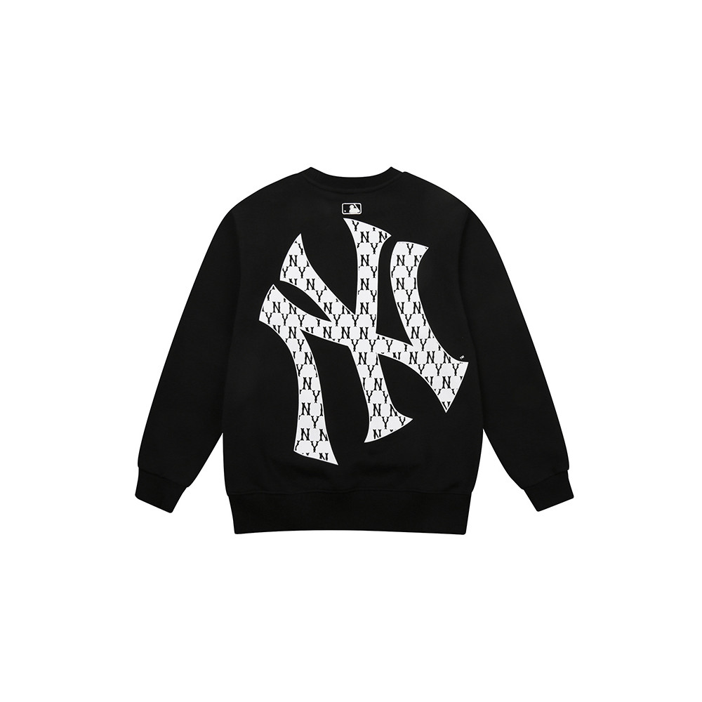 MLB Retro Style เสื้อกันหนาวสำหรับผู้ชายและผู้หญิง แบบหลวมรอบคอมีแขนยาว สไตล์เหมาะกับฤดูใบไม้ผลิ/ฤดู