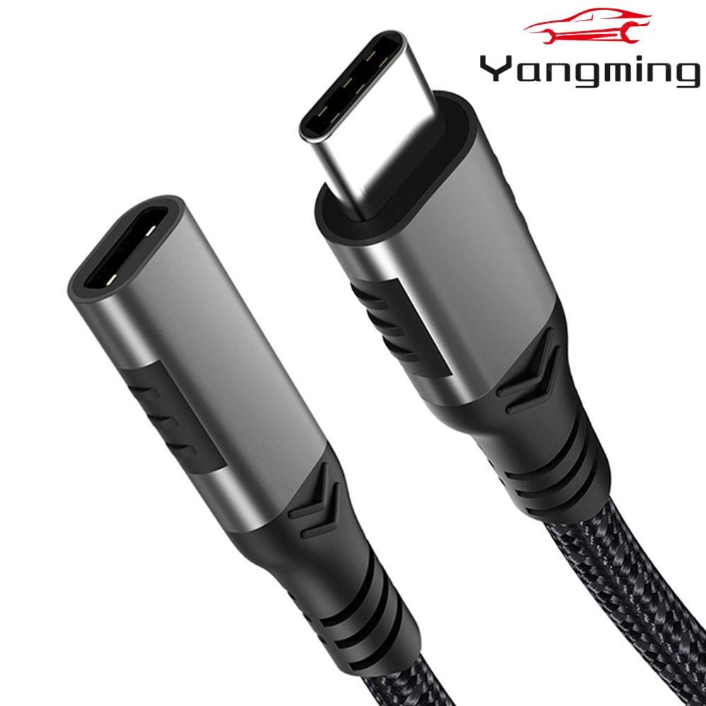 YANGMING Type-C Extension Cable 10Gbps Data Sync Laptop สําหรับ Switch Fast Charging Cable
