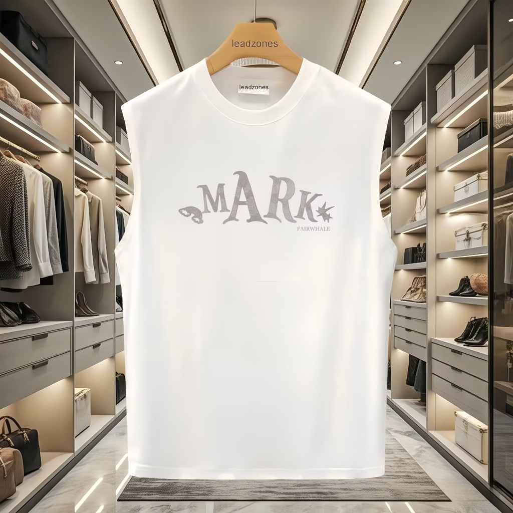 2025 NEW Boys' Sleeveless Vest 2025 Summer Children's Vest Letter Stylish Top Girls' Inner T-Shirt n