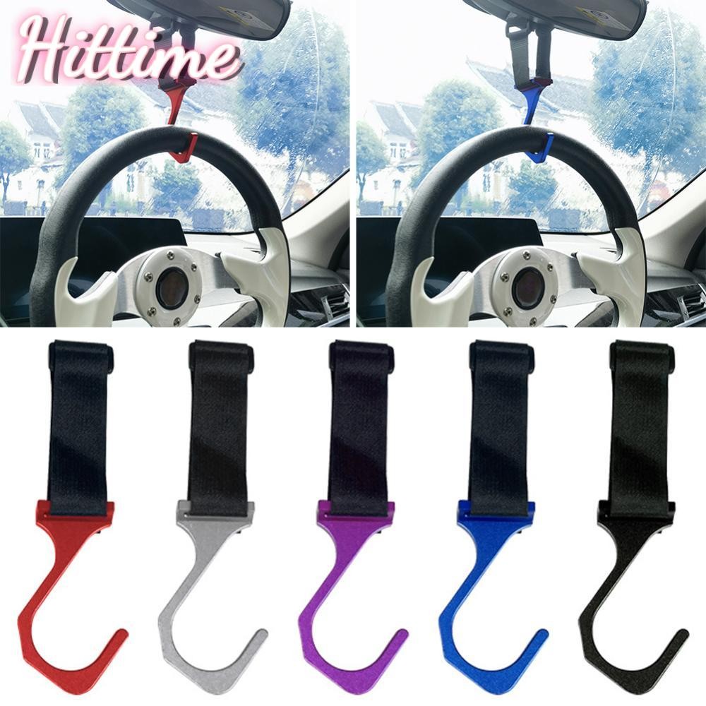 HITTIME รถพวงมาลัย Hook Quick Release แขวนกระจก Mount Auto ภายใน Organizer Hook K7Q8