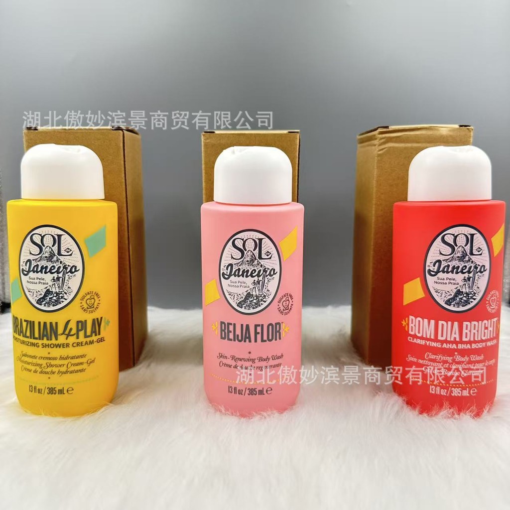 Brazil Rios Summer Body Wash สเปรย์น้ําหอม SodeJaneiro Moisturizing Body Wash 385ml